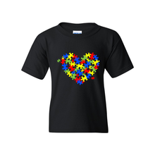 Load image into Gallery viewer, Autism Heart Youth T-Shirt