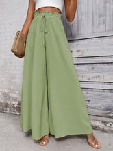 Load image into Gallery viewer, Honey Tied High Waist Wide Leg Pants