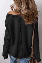 Load image into Gallery viewer, Exposed Seam Long Sleeve Sweatshirt