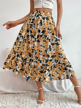 Load image into Gallery viewer, Printed Ruffle Hem Midi Skirt