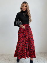 Load image into Gallery viewer, Printed Ruffle Hem Midi Skirt