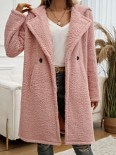 Load image into Gallery viewer, Devine Pocketed Long Sleeve Hooded Teddy Coat