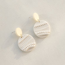 Load image into Gallery viewer, Soft Pottery Round Earrings