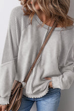 Load image into Gallery viewer, Exposed Seam Long Sleeve Sweatshirt