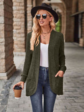 Load image into Gallery viewer, Open Front Cardigan with Pockets