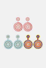 Load image into Gallery viewer, Beaded Boho Style Round Shape Dangle Earrings