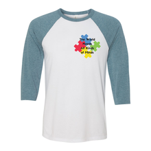 Load image into Gallery viewer, All Kinds of Minds Unisex Raglan Tee
