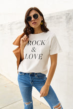 Load image into Gallery viewer, Simply Love Full Size ROCK & LOVE Short Sleeve T-Shirt