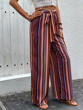 Load image into Gallery viewer, Tied Geometric Wide Leg Pants