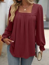 Load image into Gallery viewer, Mandy Square Neck Long Sleeve Top