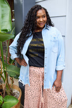 Load image into Gallery viewer, Simply Love Full Size COUNTDOWNS CHAMPAGNE RESOLUTIONS & CHEER Round Neck T-Shirt