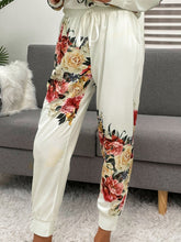 Load image into Gallery viewer, Printed Round Neck Top and Pants Lounge Set