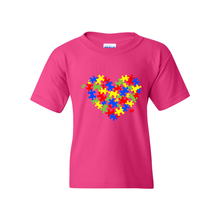 Load image into Gallery viewer, Autism Heart Youth T-Shirt