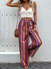 Load image into Gallery viewer, Tied Geometric Wide Leg Pants