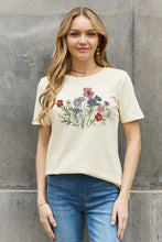Load image into Gallery viewer, Simply Love Simply Love Full Size Flower Graphic Cotton Tee