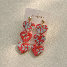 Load image into Gallery viewer, Acrylic Heart Stainless Steel Dangle Earrings