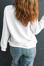 Load image into Gallery viewer, Letter Graphic Round Neck Long Sleeve Sweatshirt