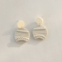 Load image into Gallery viewer, Soft Pottery Round Earrings
