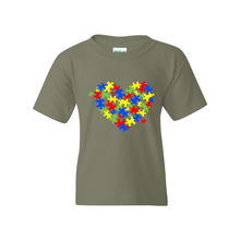 Load image into Gallery viewer, Autism Heart Youth T-Shirt