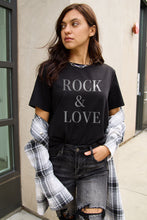 Load image into Gallery viewer, Simply Love Full Size ROCK & LOVE Short Sleeve T-Shirt