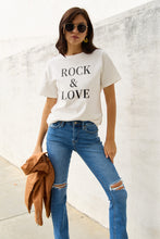 Load image into Gallery viewer, Simply Love Full Size ROCK & LOVE Short Sleeve T-Shirt