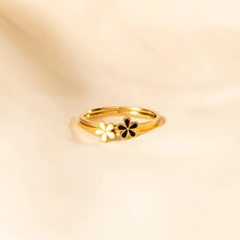 Load image into Gallery viewer, 925 Sterling Silver Enamel Flower Ring