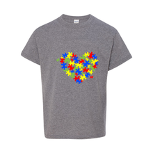 Load image into Gallery viewer, Autism Heart Youth T-Shirt