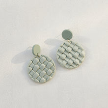 Load image into Gallery viewer, Soft Pottery Round Braided Earrings