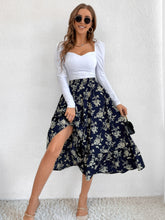 Load image into Gallery viewer, Printed Ruffle Hem Midi Skirt
