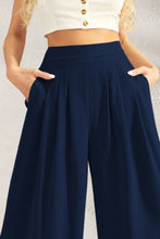 Load image into Gallery viewer, Pocketed High Waist Wide Leg Pants