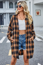 Load image into Gallery viewer, Plaid Button Up Collared Neck Shirt