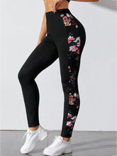 Load image into Gallery viewer, Floral Print Wide Waistband Pants