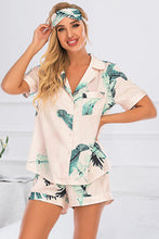 Load image into Gallery viewer, Printed Button Up Short Sleeve Top and Shorts Lounge Set