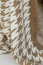 Load image into Gallery viewer, Houndstooth Button Up Long Sleeve Cardigan