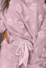 Load image into Gallery viewer, Round Neck Long Sleeve Top and Shorts Lounge Set