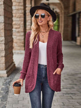 Load image into Gallery viewer, Open Front Cardigan with Pockets