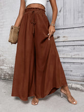 Load image into Gallery viewer, Honey Tied High Waist Wide Leg Pants