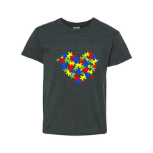 Load image into Gallery viewer, Autism Heart Youth T-Shirt