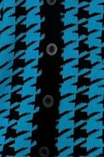 Load image into Gallery viewer, Houndstooth Button Up Long Sleeve Cardigan