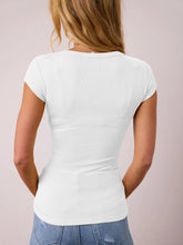 Load image into Gallery viewer, Scoop Neck Cap Sleeve T-Shirt