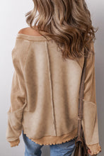 Load image into Gallery viewer, Exposed Seam Long Sleeve Sweatshirt