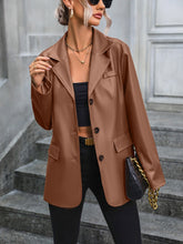 Load image into Gallery viewer, Ivy Lane Pocketed Button Up Collared Neck Blazer