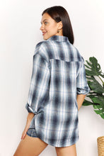 Load image into Gallery viewer, Mandy Plaid Dropped Shoulder Shirt