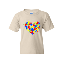 Load image into Gallery viewer, Autism Heart Youth T-Shirt