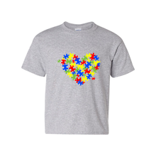 Load image into Gallery viewer, Autism Heart Youth T-Shirt