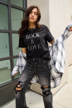 Load image into Gallery viewer, Simply Love Full Size ROCK & LOVE Short Sleeve T-Shirt
