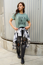 Load image into Gallery viewer, Simply Love Full Size ROCK & LOVE Short Sleeve T-Shirt