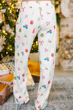 Load image into Gallery viewer, Printed Collared Neck Long Sleeve Top and Pants Lounge Set