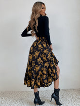Load image into Gallery viewer, Printed Ruffle Hem Midi Skirt