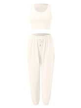 Load image into Gallery viewer, Wide Strap Top and Drawstring Joggers Set